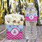 Airplane Theme - for Girls Water Bottle Label - w/ Favor Box