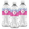 Airplane Theme - for Girls Water Bottle Labels - Front View