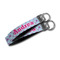 Airplane Theme - for Girls Webbing Keychain FOBs - Size Comparison