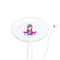 Airplane Theme - for Girls Oval Plastic Stir Sticks