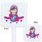 Airplane Theme - for Girls White Plastic Stir Stick - Double Sided - Approval