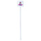 Airplane Theme - for Girls White Plastic Stir Stick - Single Sided - Square - Single Stick