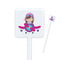 Airplane Theme - for Girls Square Plastic Stir Sticks
