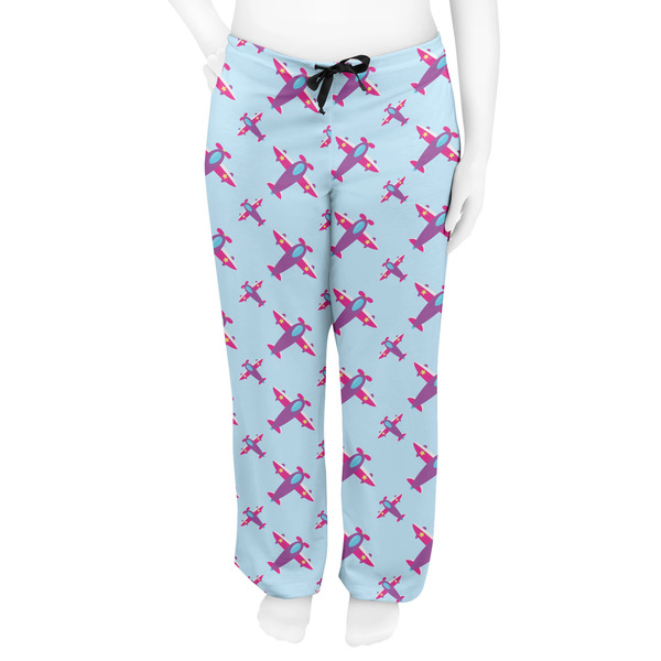 Airplane Theme - for Girls Women's Pj on model - Front