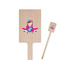 Airplane Theme - for Girls Wooden 6.25" Stir Stick - Rectangular - Closeup