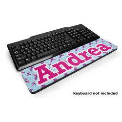 Airplane Theme - for Girls Keyboard Wrist Rest (Personalized)
