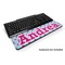 Airplane Theme - for Girls Keyboard Wrist Rest (Personalized)
