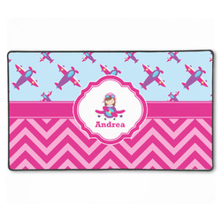 Airplane Theme - for Girls XXL Gaming Mouse Pad - 24" x 14" (Personalized)