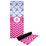 Airplane Theme - for Girls Yoga Mat (Personalized)