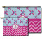 Airplane Theme - for Girls Zippered Pouches - Size Comparison