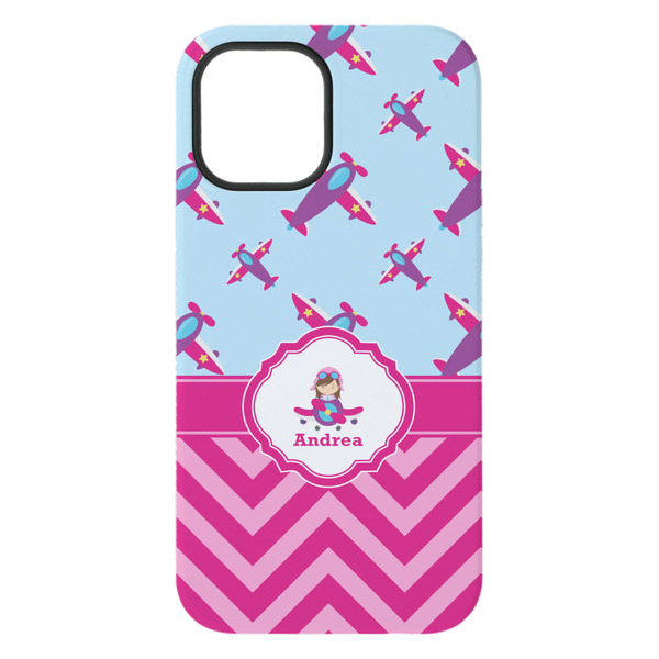 Airplane Theme - for Girls iPhone 15 Pro Max Tough Case - Back