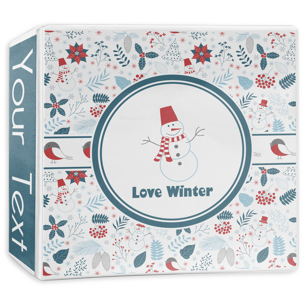 Custom Winter 3-Ring Binder - 3 inch (Personalized)