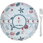 Winter 8" Glass Appetizer / Dessert Plates - Single or Set (Personalized)