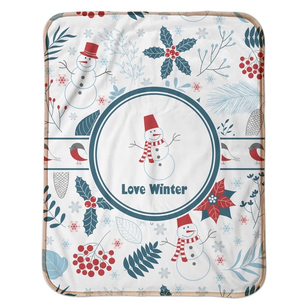Winter Baby Sherpa Blanket - Flat