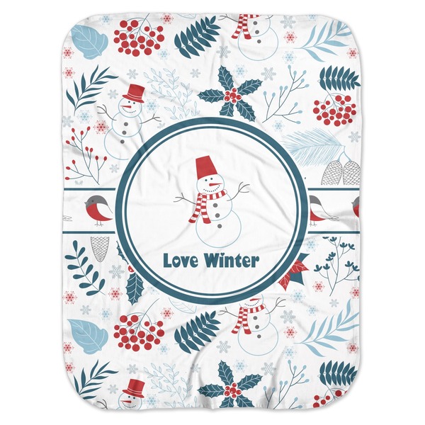 Custom Winter Baby Swaddling Blanket (Personalized)