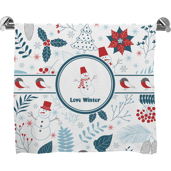 Custom Winter Bath Towel (Personalized)