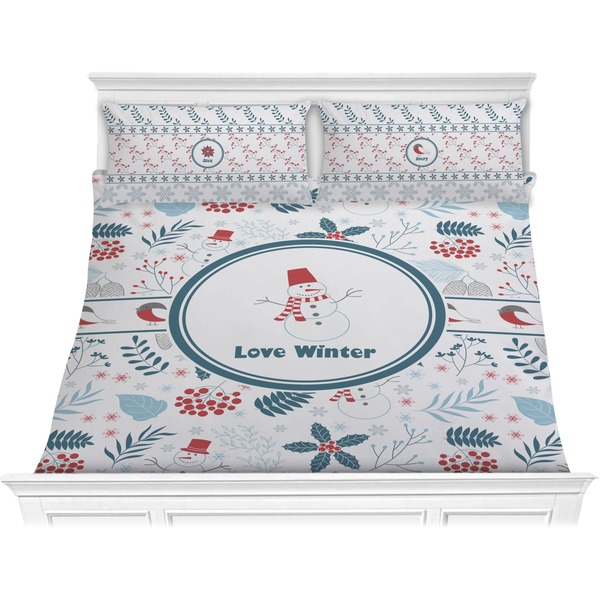 Custom Winter Comforter Set - King (Personalized)