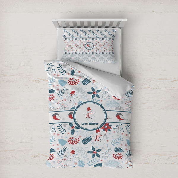 Custom Winter Duvet Cover Set - Twin XL (Personalized)
