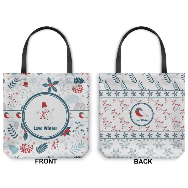 Winter Canvas Tote - Front and Back