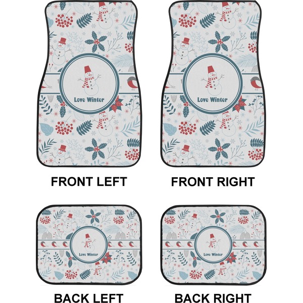 Winter Car Floor Mats Set (2F + 2B)