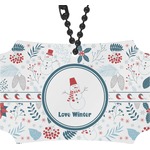 Winter Rear View Mirror Ornament (Personalized)