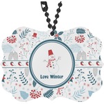 Winter Rear View Mirror Charm (Personalized)