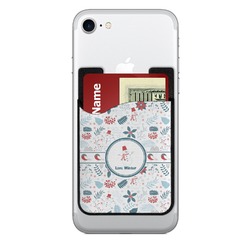 Winter 2-in-1 Cell Phone Credit Card Holder & Screen Cleaner (Personalized)