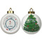 Winter Ceramic Christmas Ornament - X-Mas Tree (APPROVAL)