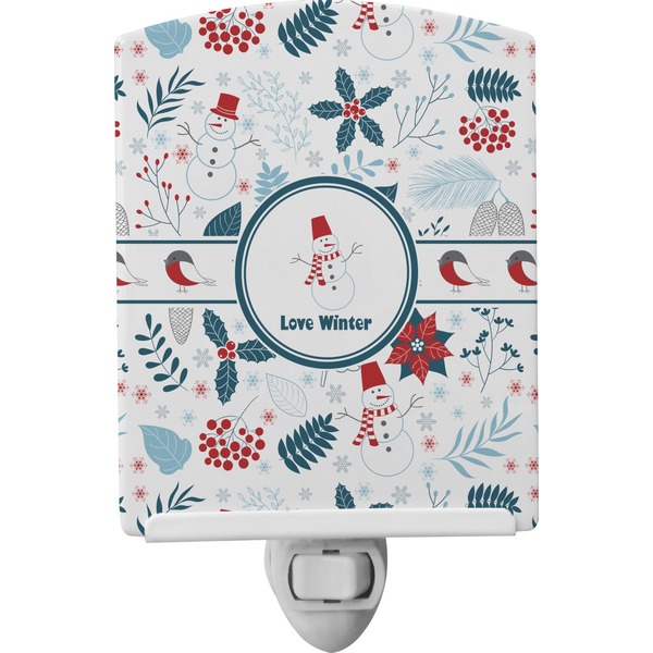 Custom Winter Ceramic Night Light (Personalized)