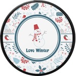 Winter Round Trailer Hitch Cover (Personalized)