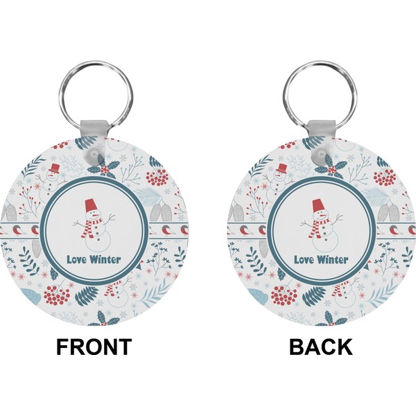 Winter Circle Keychain (Front + Back)