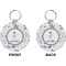 Winter Circle Keychain (Front + Back)