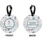 Winter Circle Luggage Tag (Front + Back)