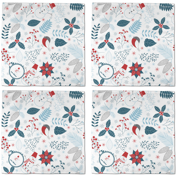 Winter Cloth Napkins - Personalized Dinner (APPROVAL) Set of 4