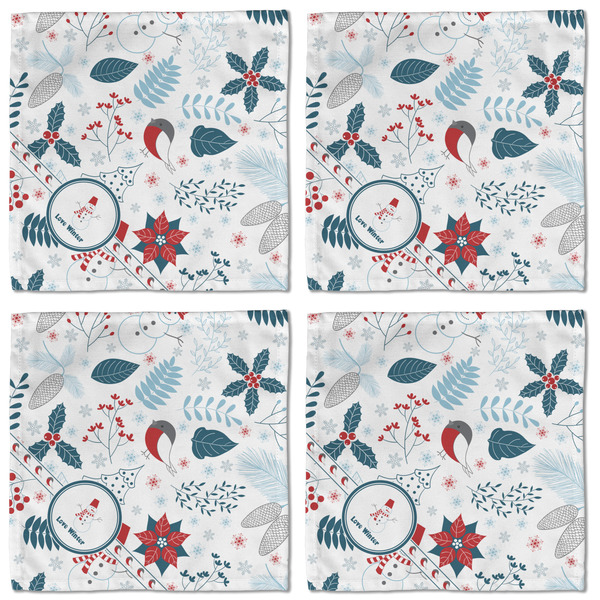 Winter Cloth Napkins - Personalized Lunch (APPROVAL) Set of 4