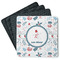 Winter Square Rubber Backed Coasters - Set of 4 (Personalized)