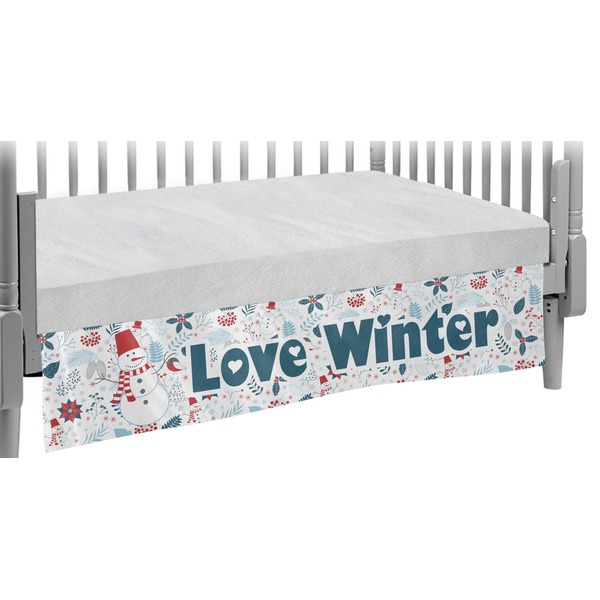 Custom Winter Crib Skirt (Personalized)