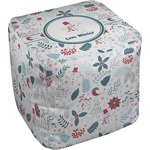 Winter Cube Pouf Ottoman - 13" (Personalized)