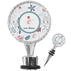 Winter Wine Bottle Stopper (Personalized)