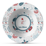 Winter Plastic Bowl - Microwave Safe - Composite Polymer (Personalized)