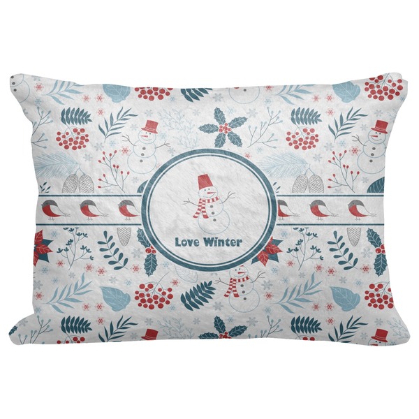 Custom Winter Decorative Baby Pillowcase - 16"x12" (Personalized)