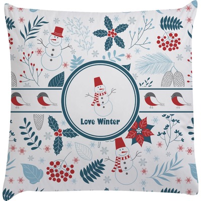 Winter Decorative Pillow Case (Personalized)