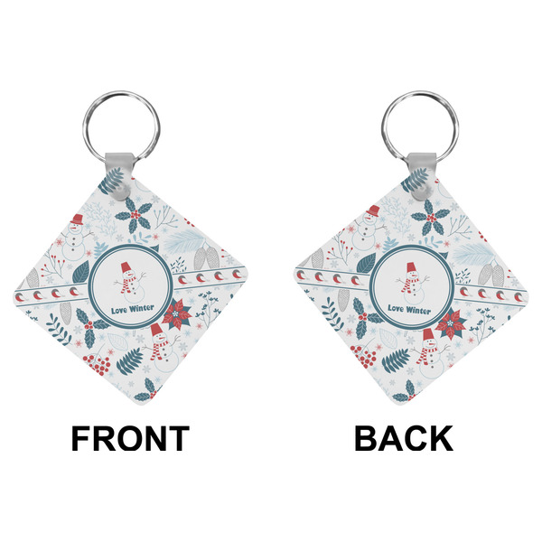 Winter Diamond Keychain (Front + Back)
