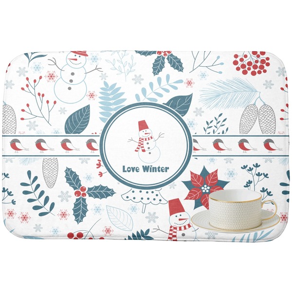 Winter Dish Drying Mat