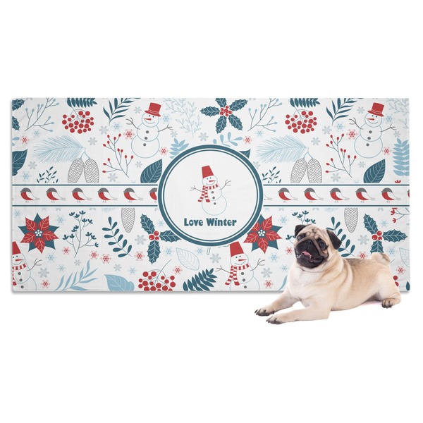 Custom Winter Dog Towel (Personalized)