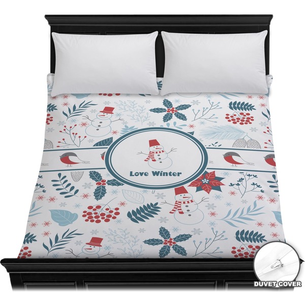 Custom Winter Duvet Cover - Full / Queen (Personalized)
