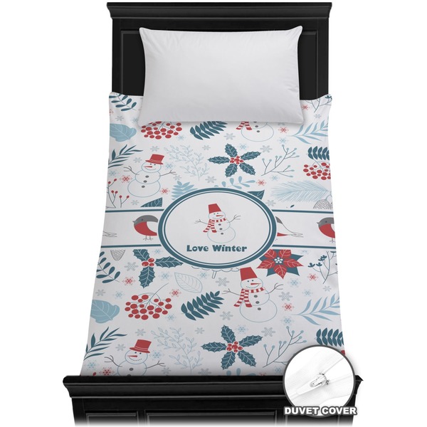 Custom Winter Duvet Cover - Twin (Personalized)