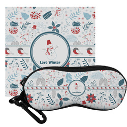 Winter Eyeglass Case & Cloth (Personalized)