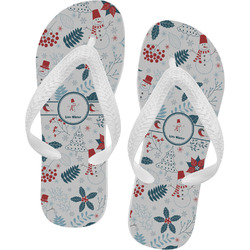 Winter Flip Flops - Medium (Personalized)
