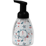 Winter Snowman Foam Soap Bottle - Black